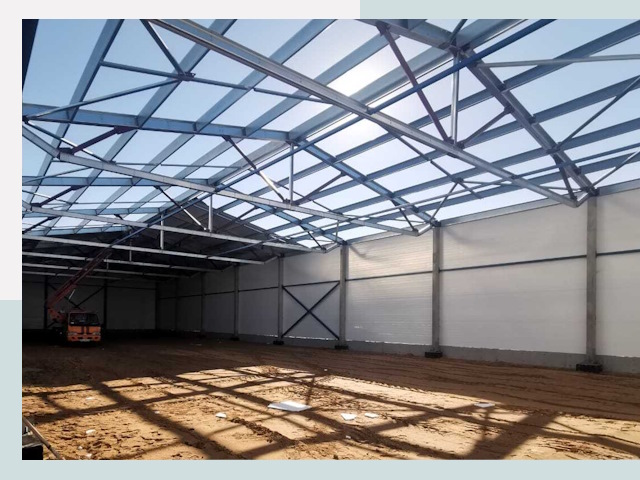 Строительство сенохранилищ в Боре