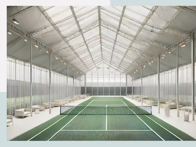 Строительство теннисных кортов в Боре