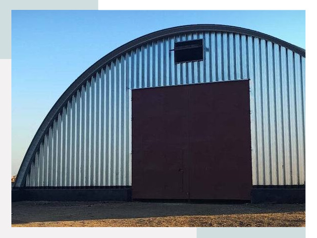 Бескаркасные ангары в Боре