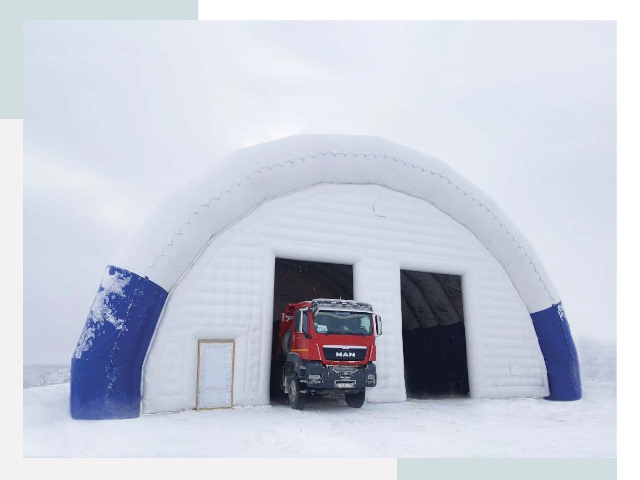 Мобильные ангары в Боре