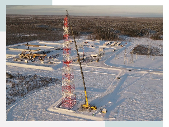 Мачты связи в Боре