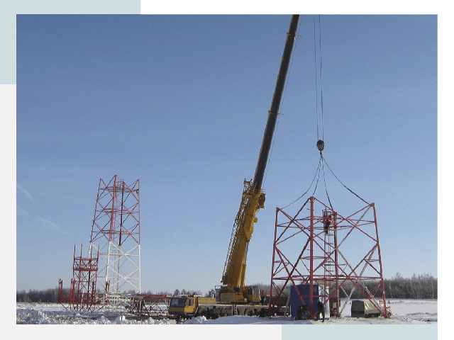 Монтаж вышек связи в Боре