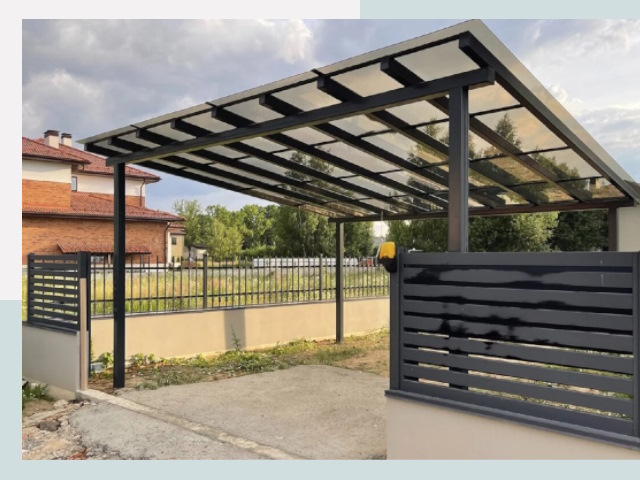 Металлические навесы в Бор от 623 руб. за м²