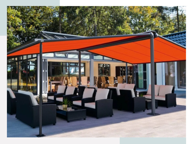 Навесы для кафе и ресторанов в Боре