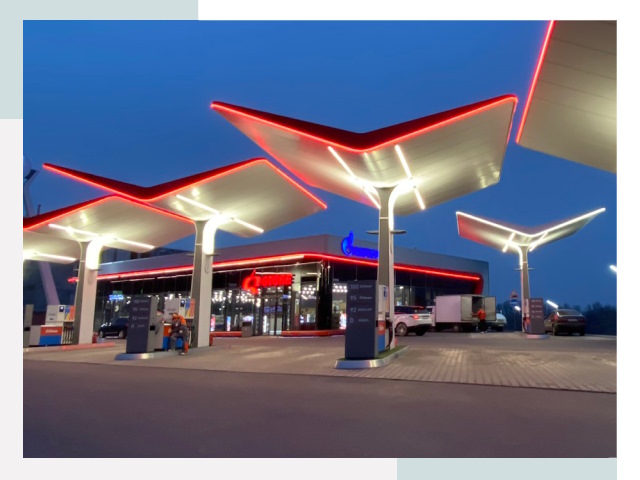 Навесы для АЗС в Боре