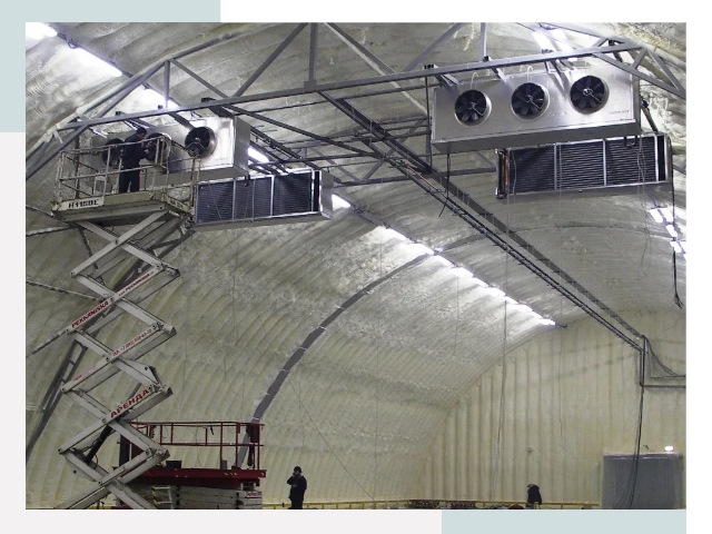 Оснащение ангаров в Боре