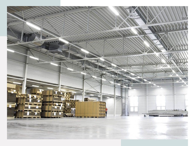 Освещение ангаров в Боре