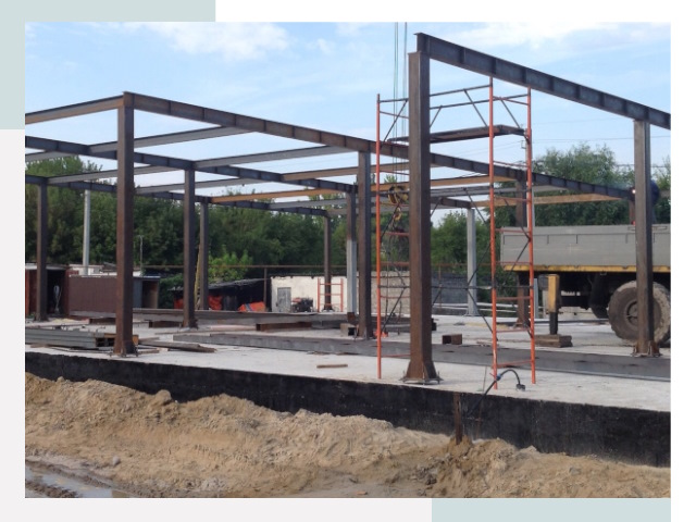 Фундамент для ангаров в Боре