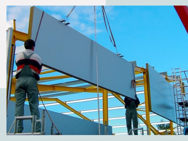 Монтаж сэндвич-панелей в Боре от 623 руб.