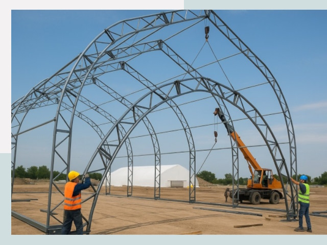 Монтаж ангаров в Боре от 623 руб. - Надежно и быстро