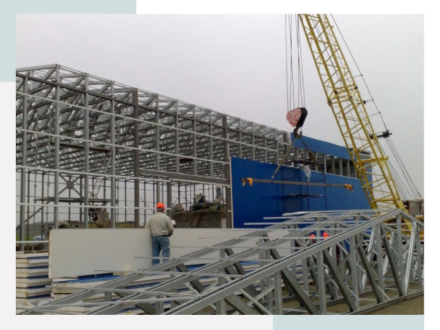 Монтаж ангаров в Боре