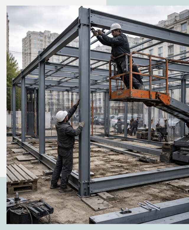 Строительство и монтаж торговых павильонов под ключ в Боре