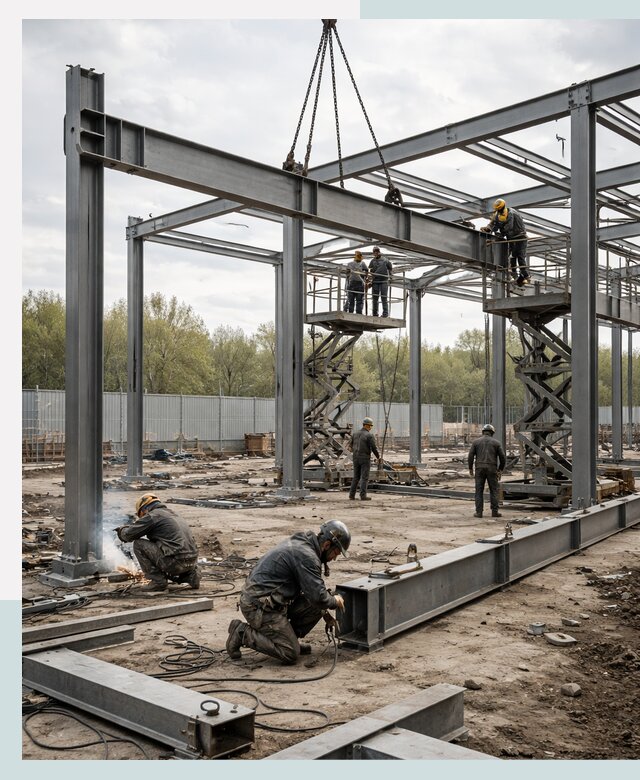 Строительство выставочных павильонов из металлоконструкций в Боре